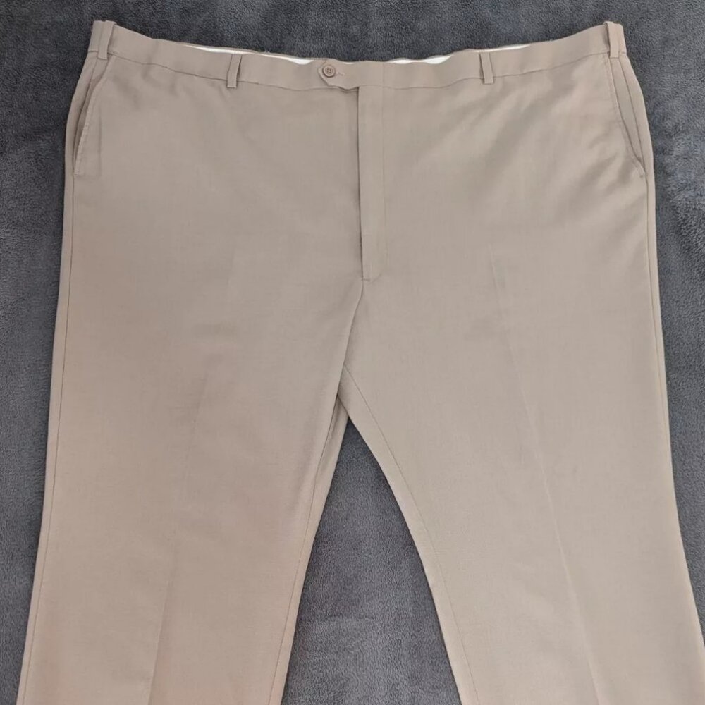 Austin Reed Beige Flat Front Trouser Pants Size 58RX